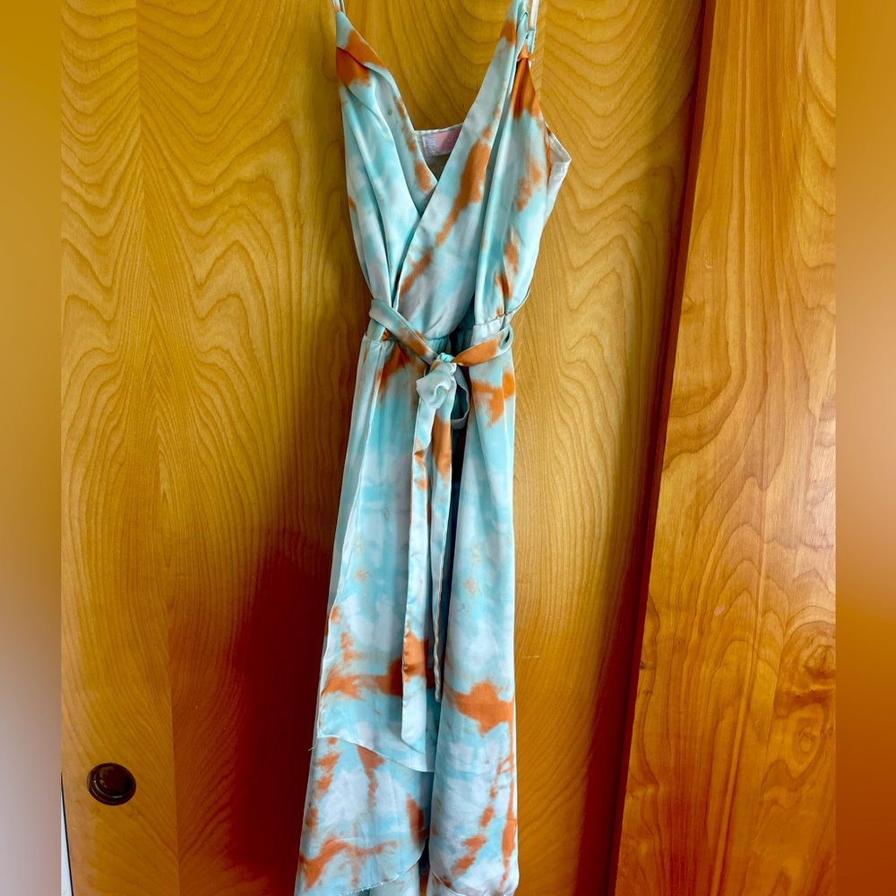 Silk Summer Tie Dye Dress